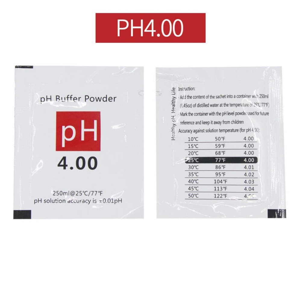 DuvinDD 15 Pc pH Meter Buffer Solution Powder Precise pH of pH Meter Calibration