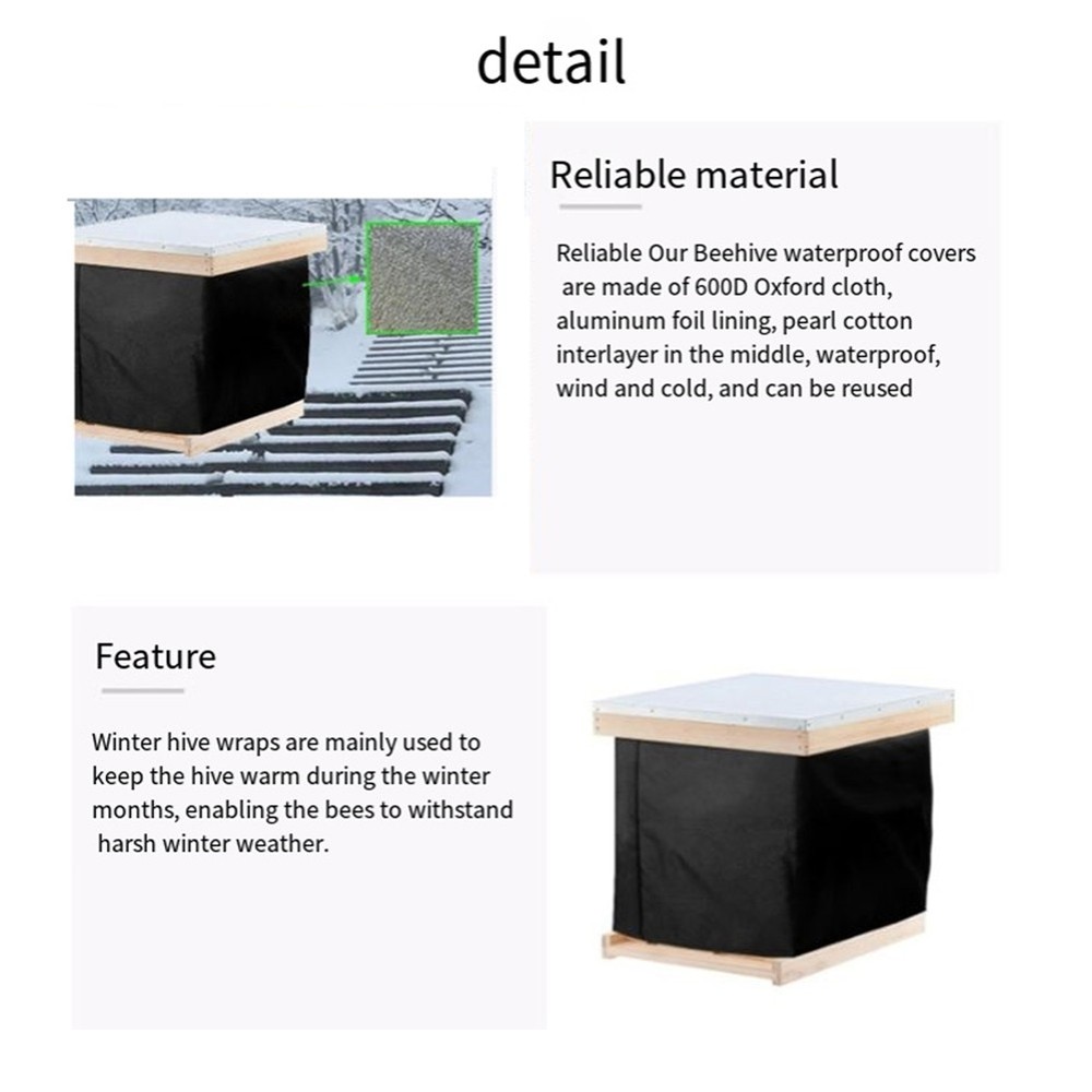 Windproof Winter Beehive Thermal Cover Beehive Wrap for Winter Use2765
