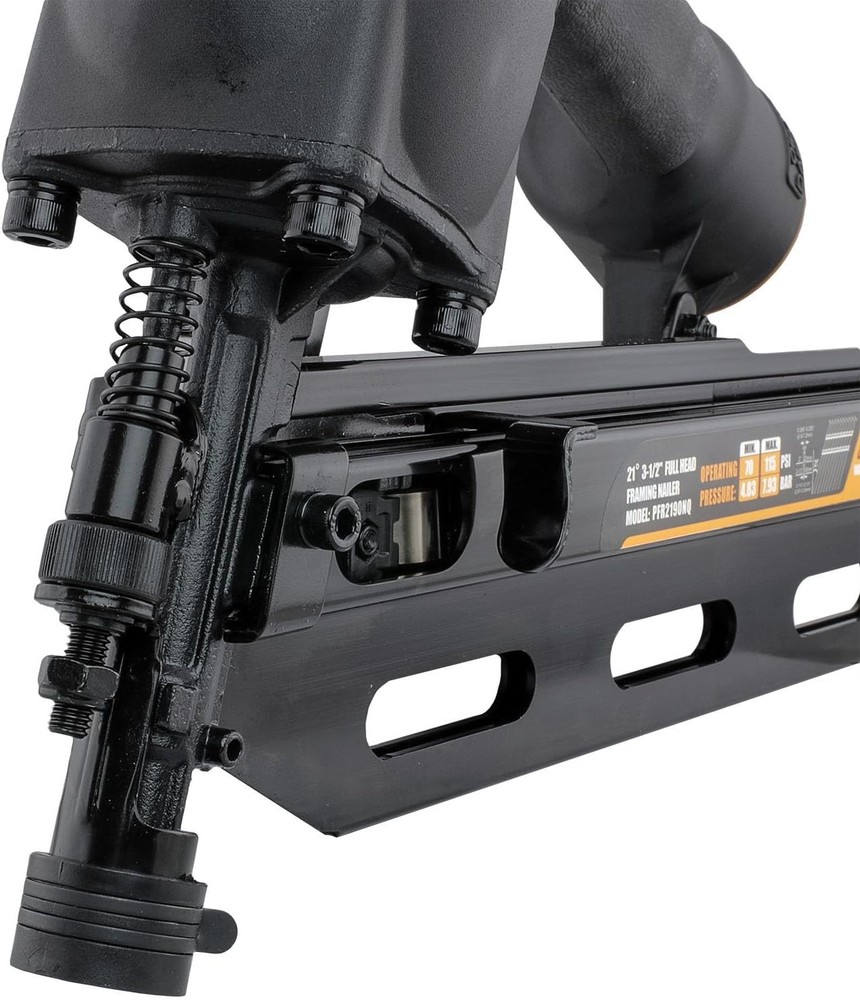 Full Round Head Nailer | Dual Mode Trigger, Depth Adjust