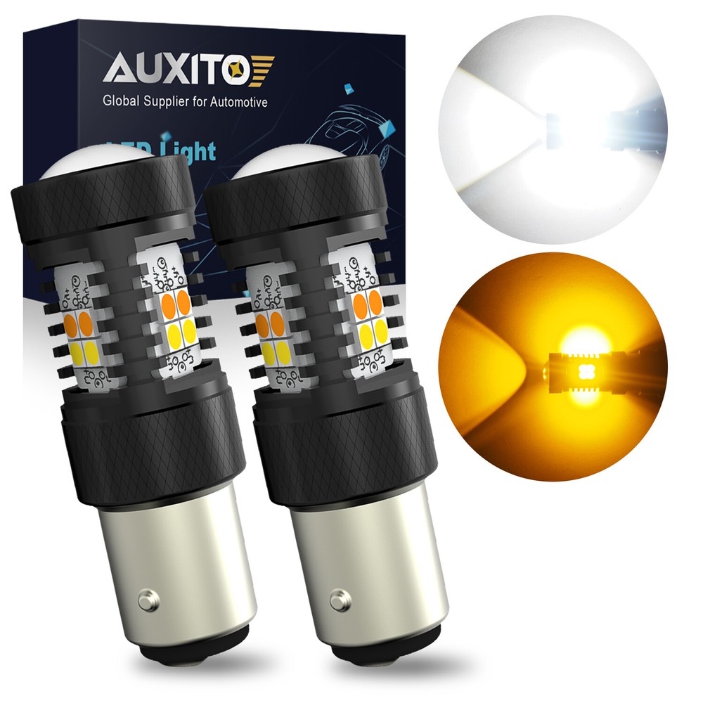 AUXITO 1157 LED Turn Signal Light Bulbs Switchback Amber White Anti Hyper Flash