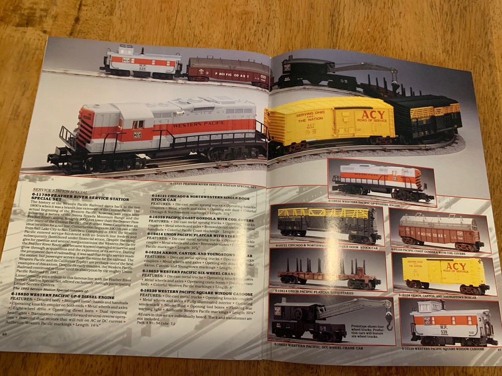1992 Lionel Train Catalog