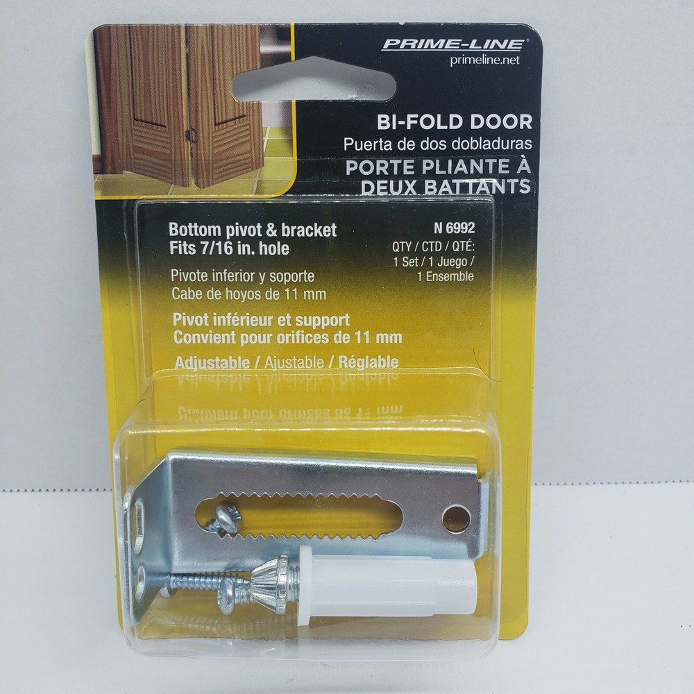 Prime Line Bottom Pivot & Bracket for Bi-Fold Doors 1 Set  #N 6992
