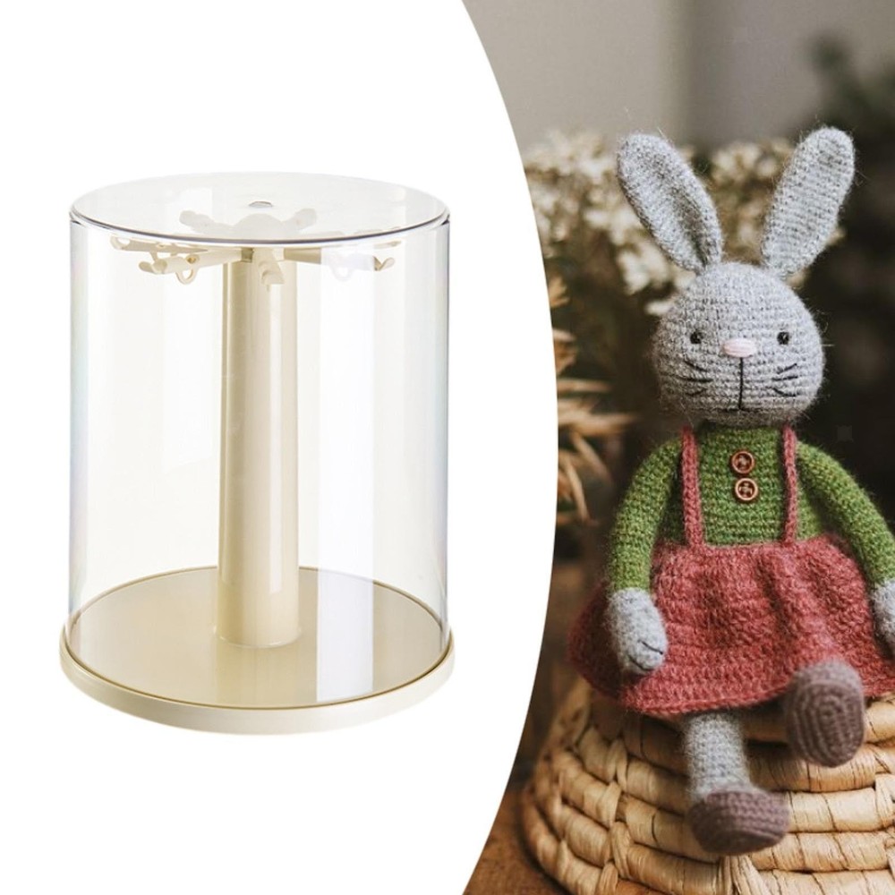 Figure Clear Display Case Storage Organizer for Study Living Room Tabletop