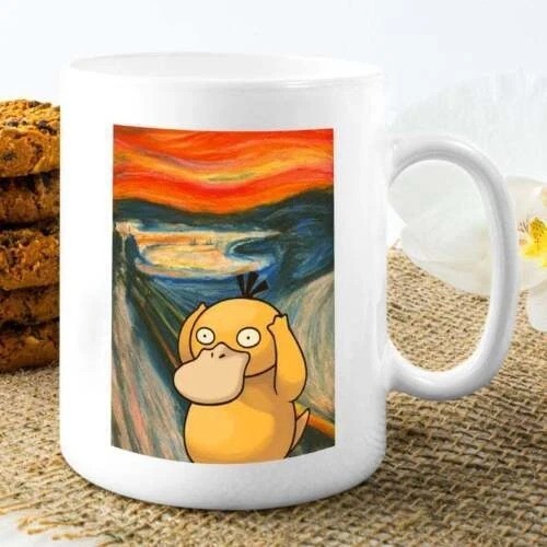 Funny Screaming Psyduck Ceramic Coffee Mug 11OZ-15OZ