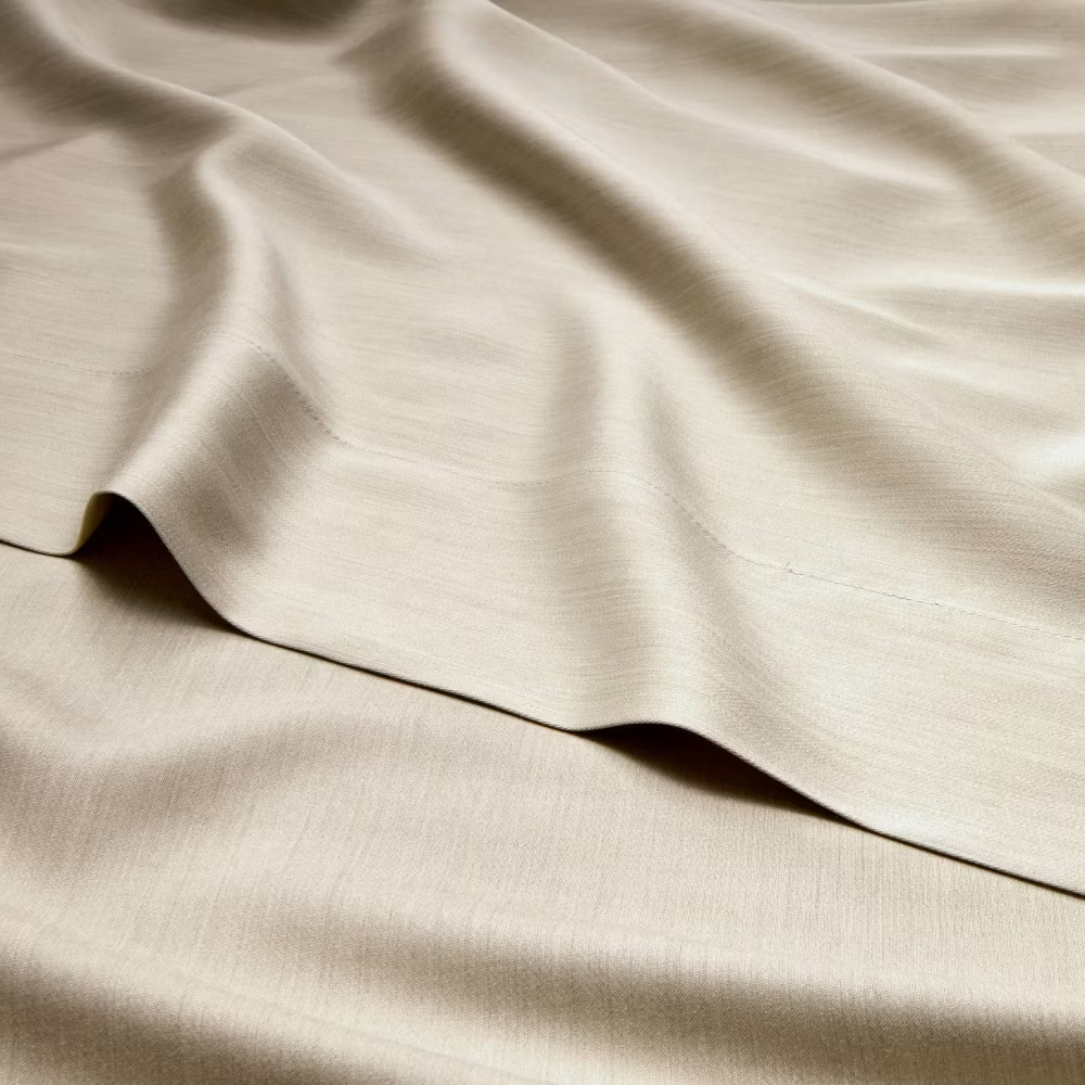 Queen 400 Thread Count Rayon from Bamboo Sheet Set Light Olive Green