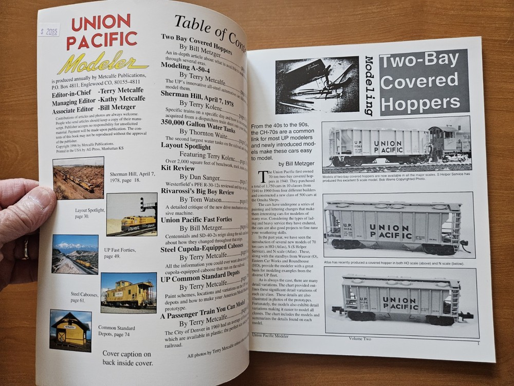 Union Pacific Modeler Volume Two (1996 paperback)