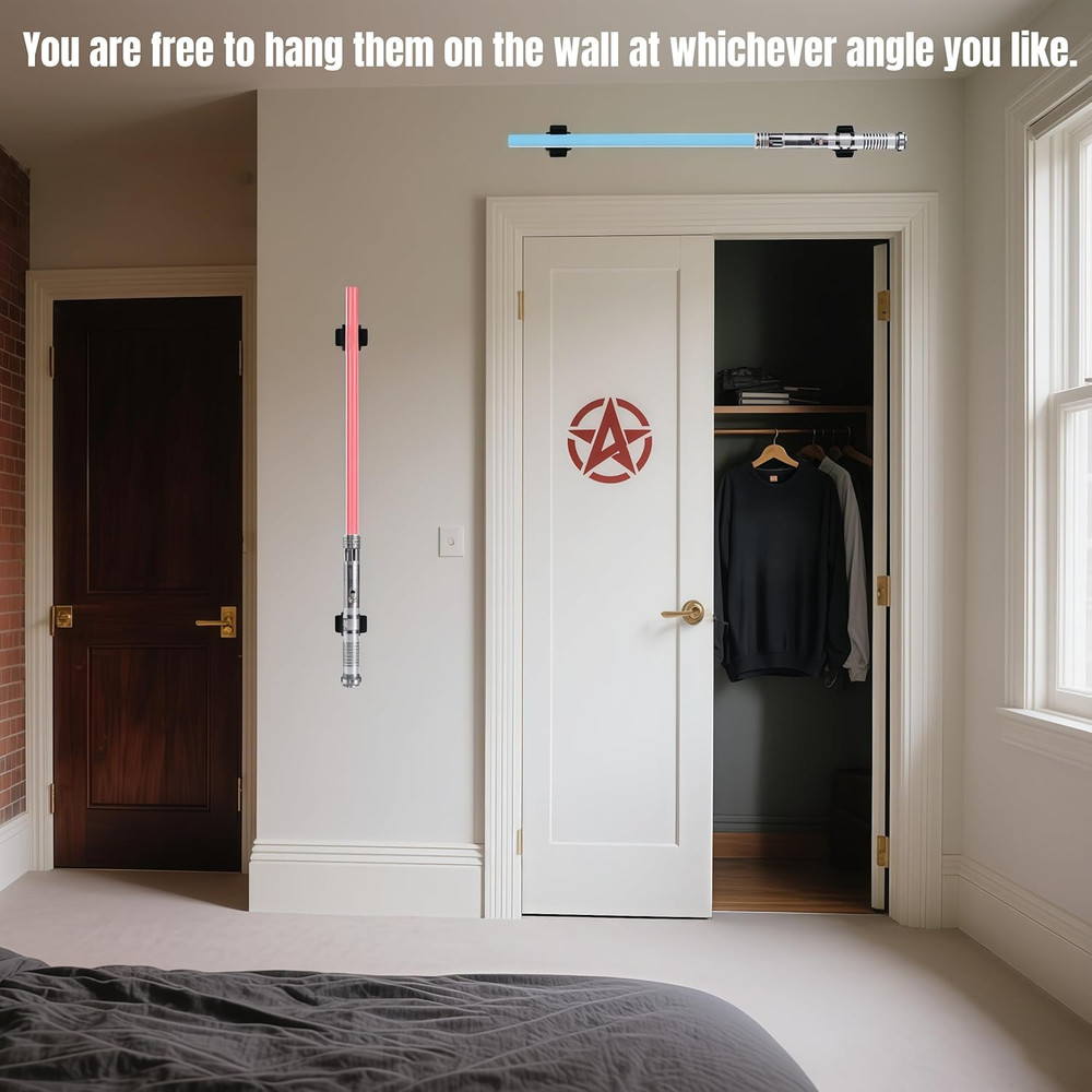 Adjustable Lightsaber Wall Mount Vertical Display Stand Horizontal Light Saber H