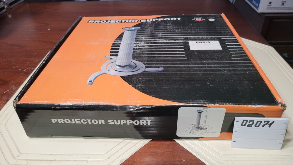 ALUMINUM HEIGHT ADJUSTABLE CEILING PROJECTOR BRACKET PRB-3 GRAY