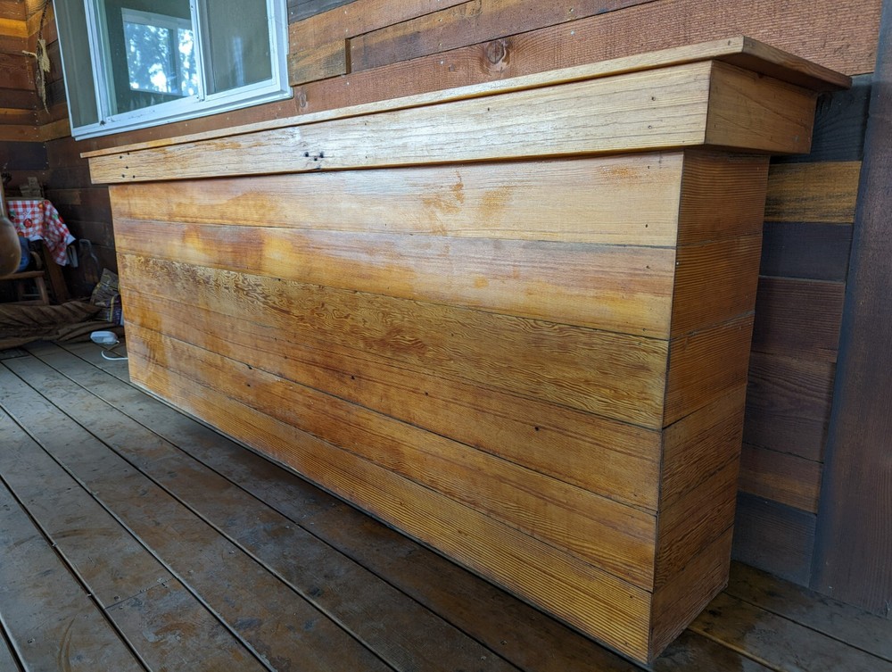 Antique Barn Wood Wine Bar