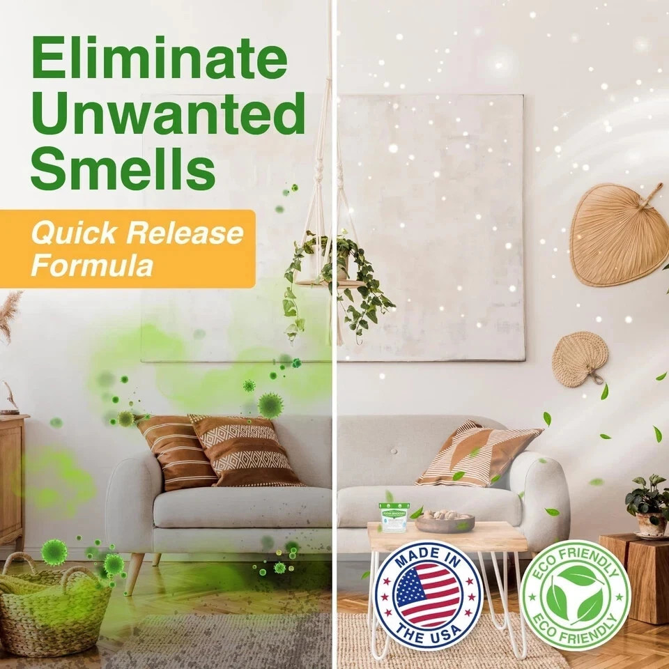Room Shocker, Quick Release Odor Eliminator for Home & Office, Eco-Friendly...