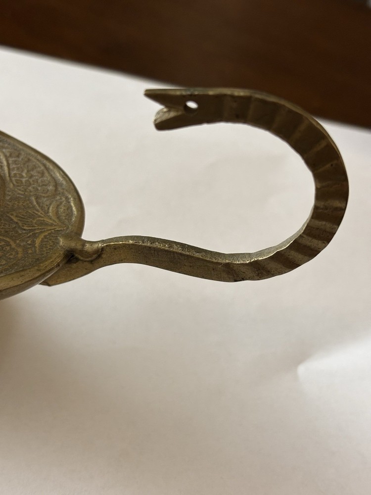 Vintage Middle Eastern Brass Lamp, Camel, Pitcher