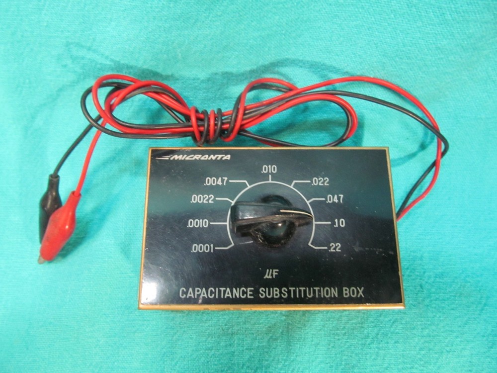 VINTAGE MICRONTA CAPACITANCE SUBSTITUTION BOX
