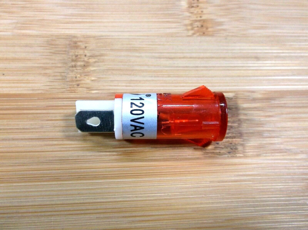 BBT Waterproof  120 volt Snap-In Red LED Pilot Light