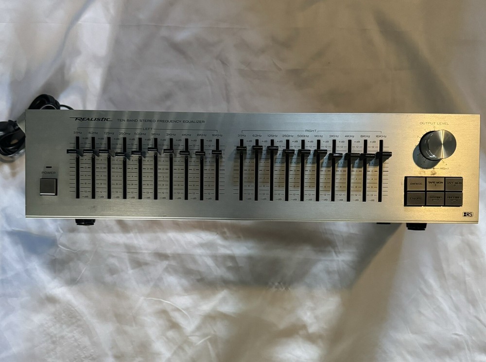 Realistic Ten Band Stereo Frequency Equalizer Model 31-2005 - Tested