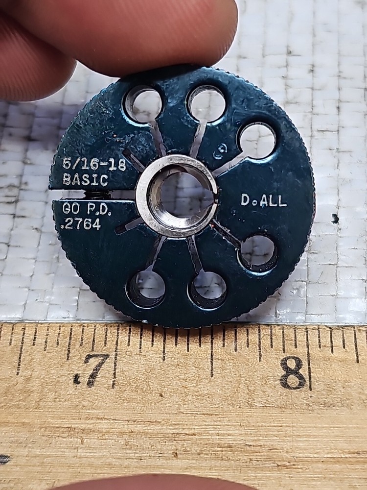 DOALL 5/16 18 BASIC THREAD RING GAGES .3125 GO P.D. = .2764