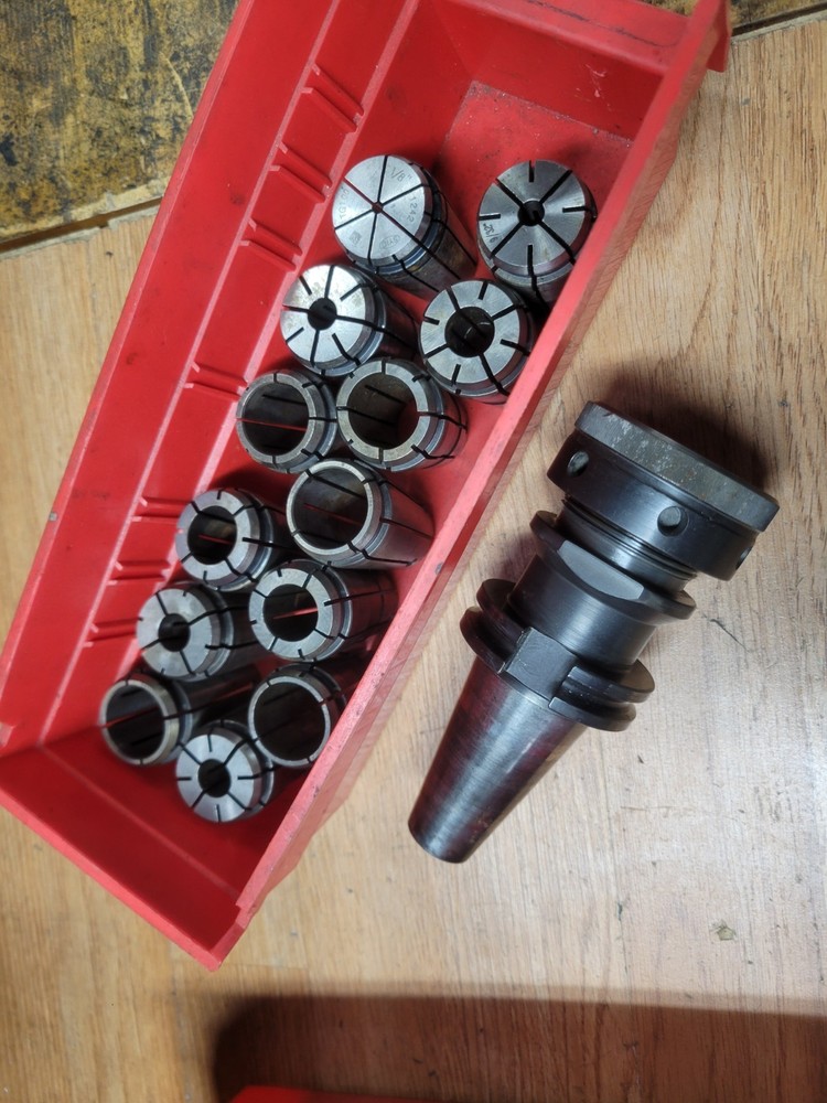 CAT40 TG1000 COLLET CHUCK + COLLETS