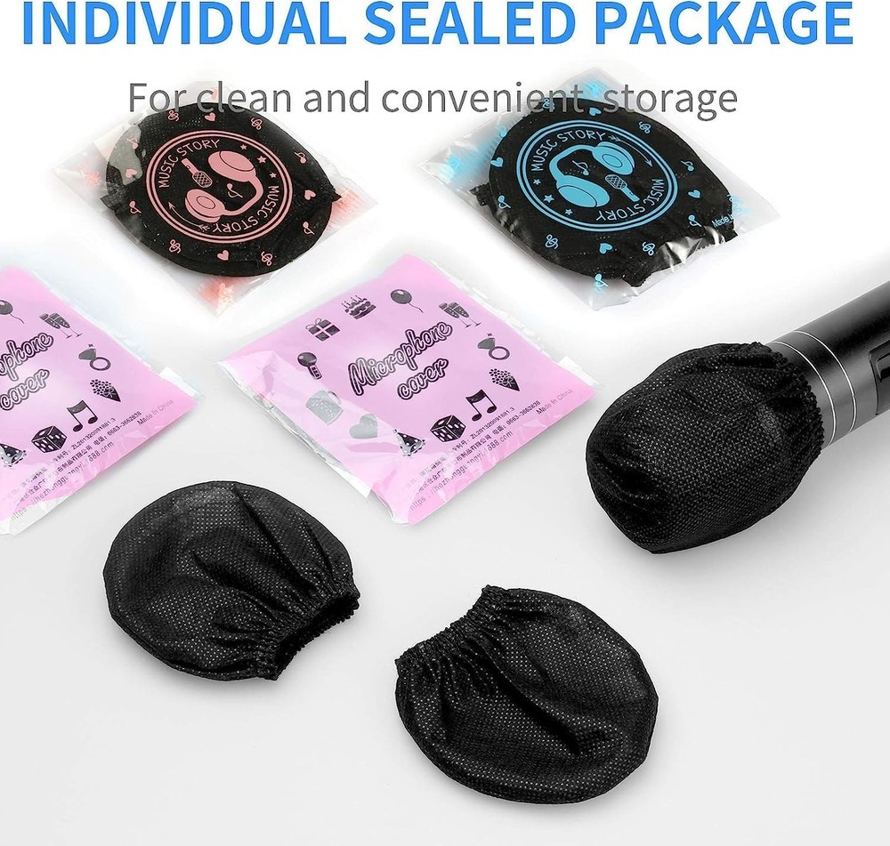 Convenient 300 Pack Mic Covers - Secure Fit for Professional & Personal Use