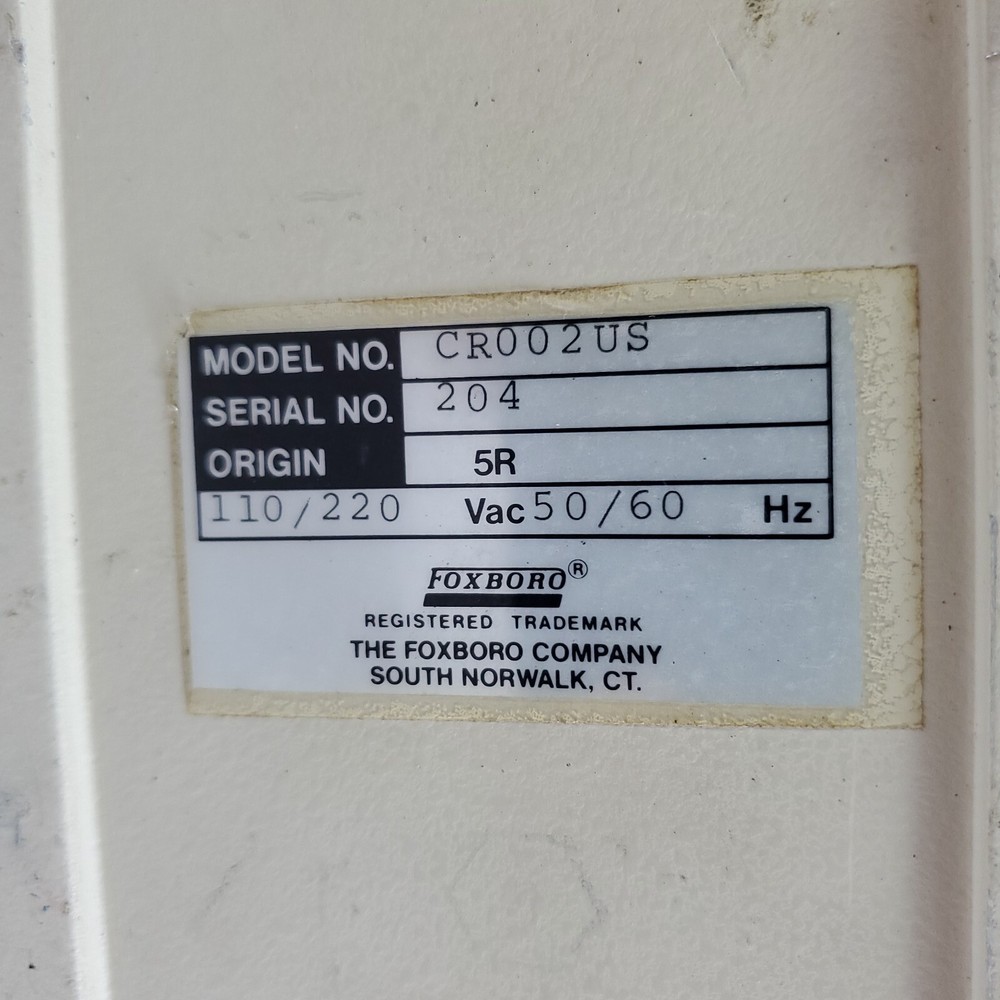 Foxboro Miran 101 Specific Vapor Analyzer Model CR002US
