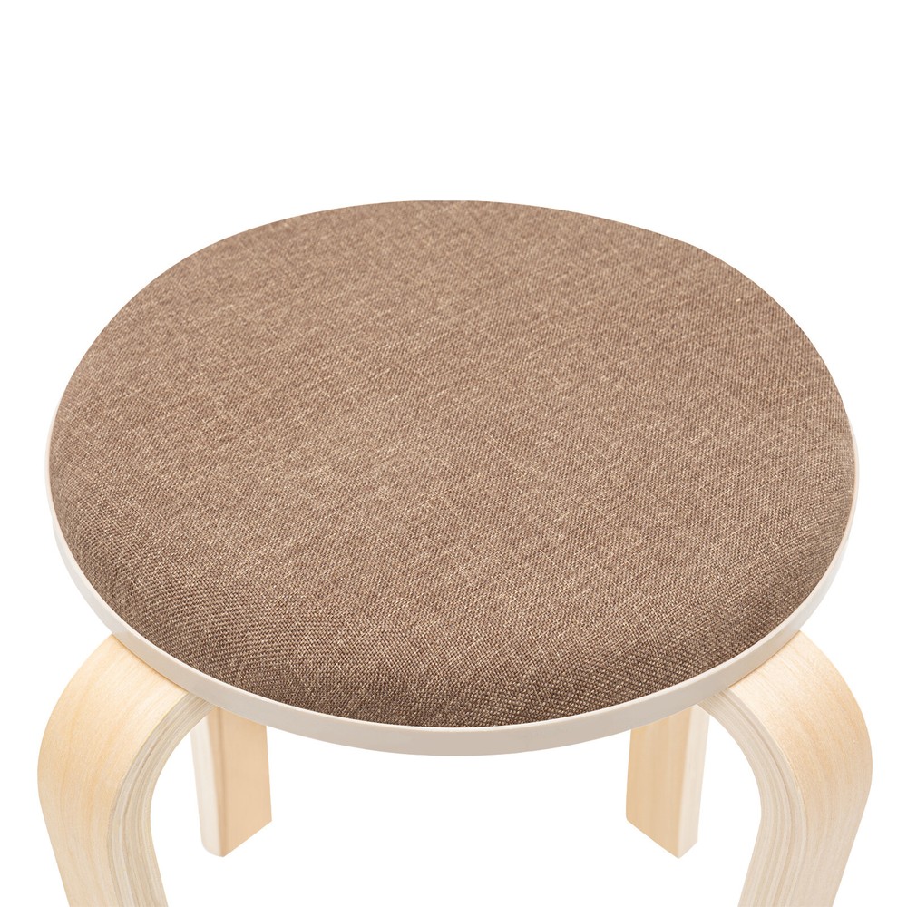 Stackable Stools, Stackable Round Stools, Set of 8 Stacking Wooden Stools