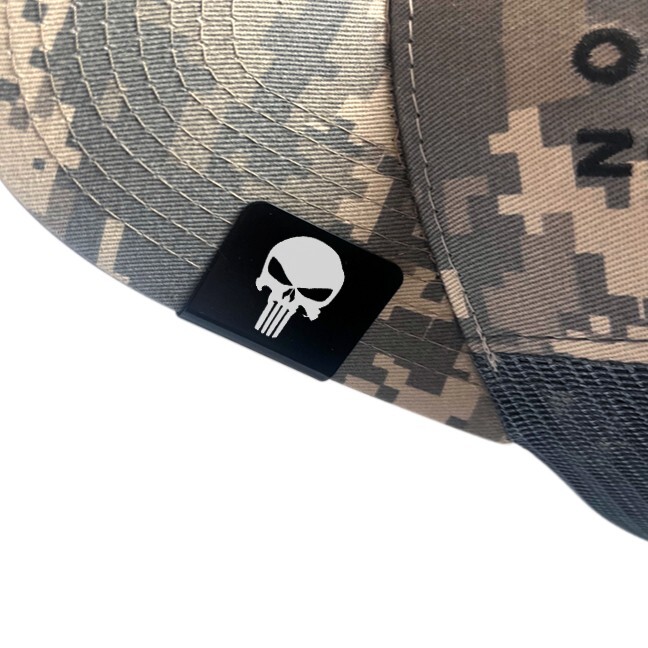 Hat Clip Punisher Engraved