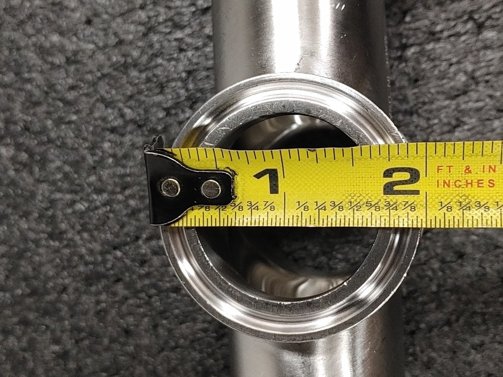 ADVANCE T316L SS Tri Clamp 4 Way Cross Fitting