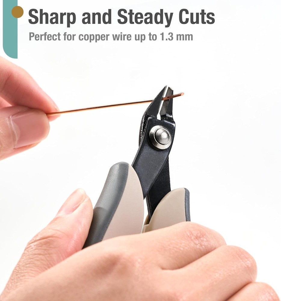 Beaditive Micro Wire Cutter – Natural Cream Flush for Beading,...