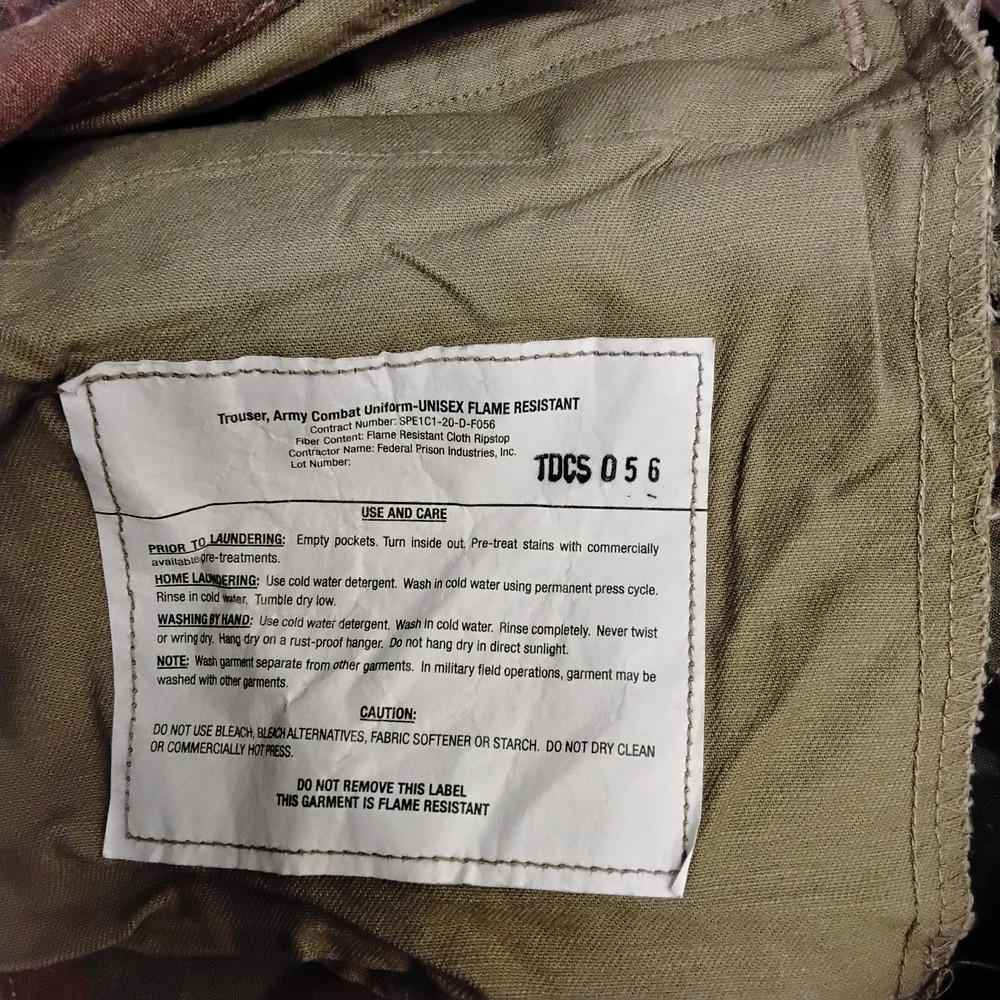 US OCP FRACU Combat Uniform Set – Flame Resistant Jacket & Pants Medium-Short