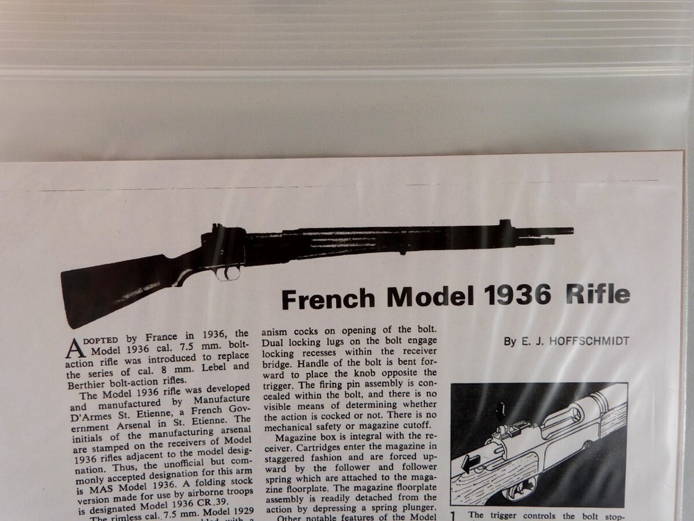 FRENCH MODEL 1936 RIFLE BREAK DOWN INSTRUCTION KIT