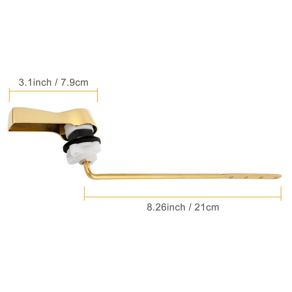 2 Pack Universal Front Mount Toilet Handle Tank Flush Lever Replacement Handle