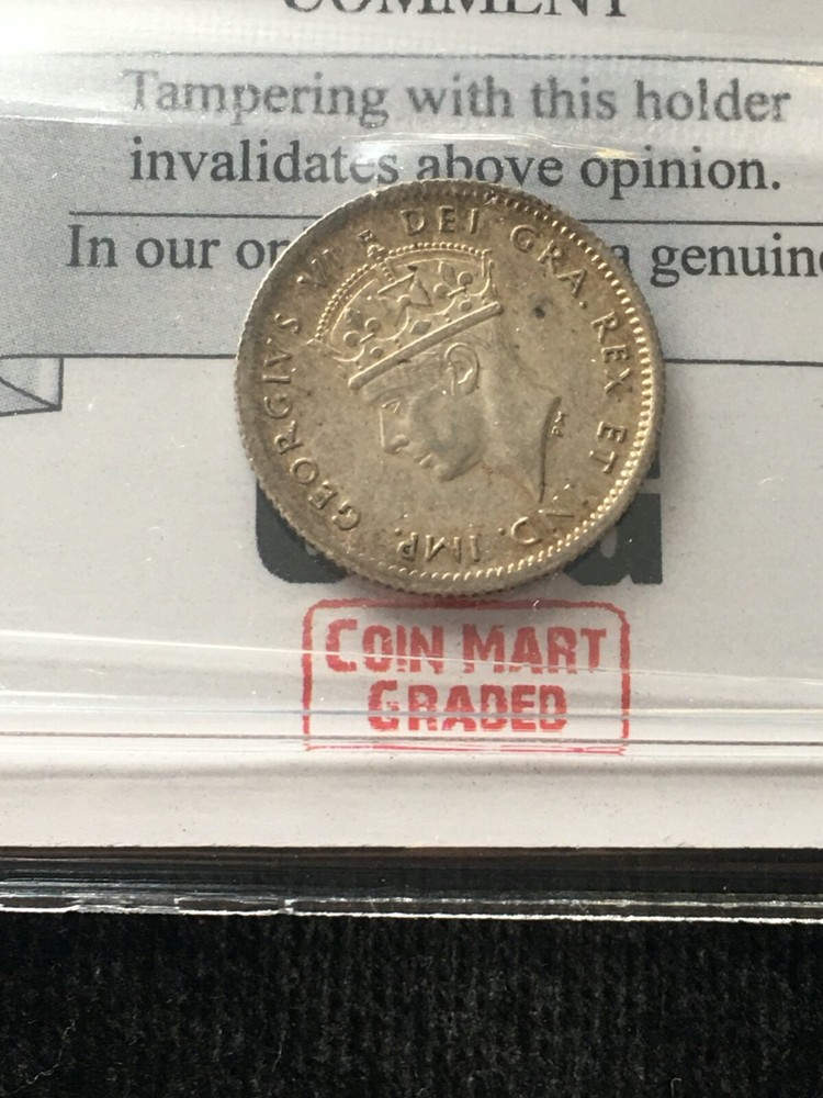 1943c Coin Mart Graded, Newfoundland ¢5 Cent, **MS-62**
