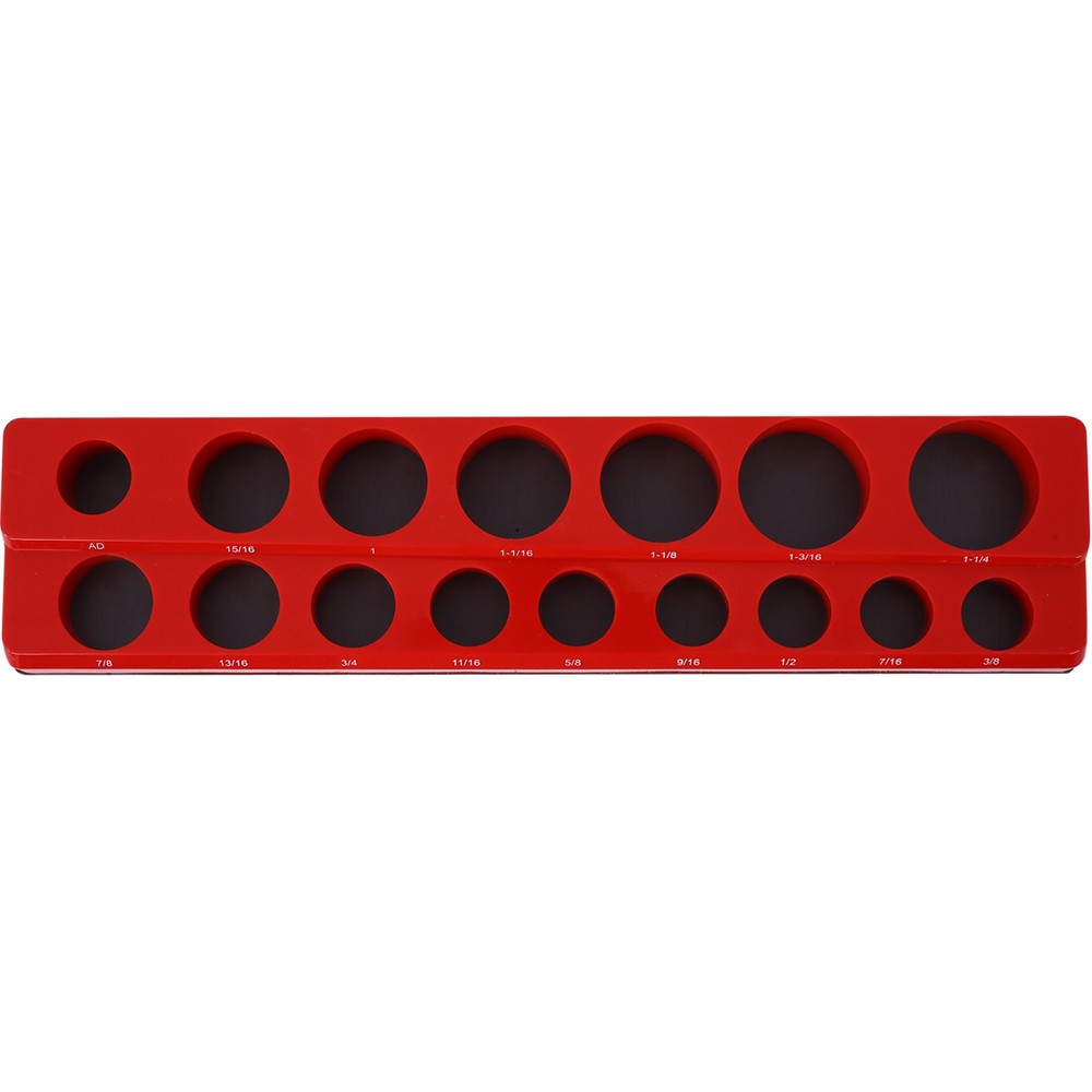 Magnetic Socket Organizer Set 68 Slots Socket Holder Set Includes 1/4" 3/8" 1/2"