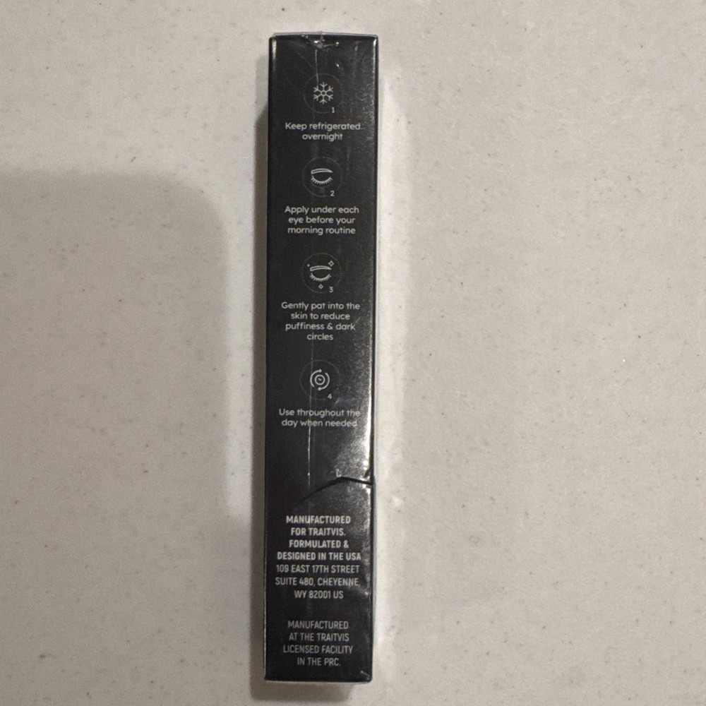 Raw Science Eye Roller Serum Caffeine Retinol Peptide Complex NIB Free Ship