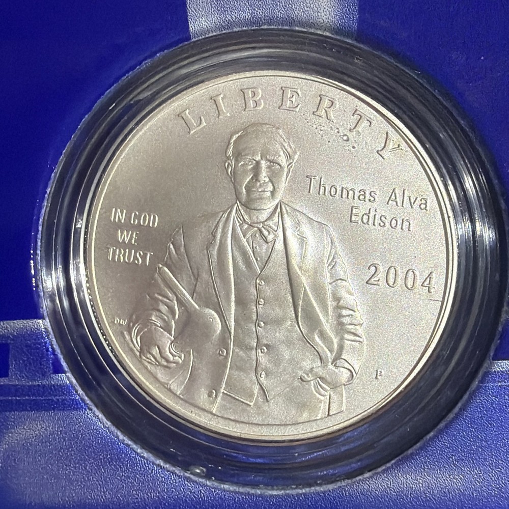 2004 THOMAS ALVA EDISON LIGHT COMMEMORATIVE SET!!