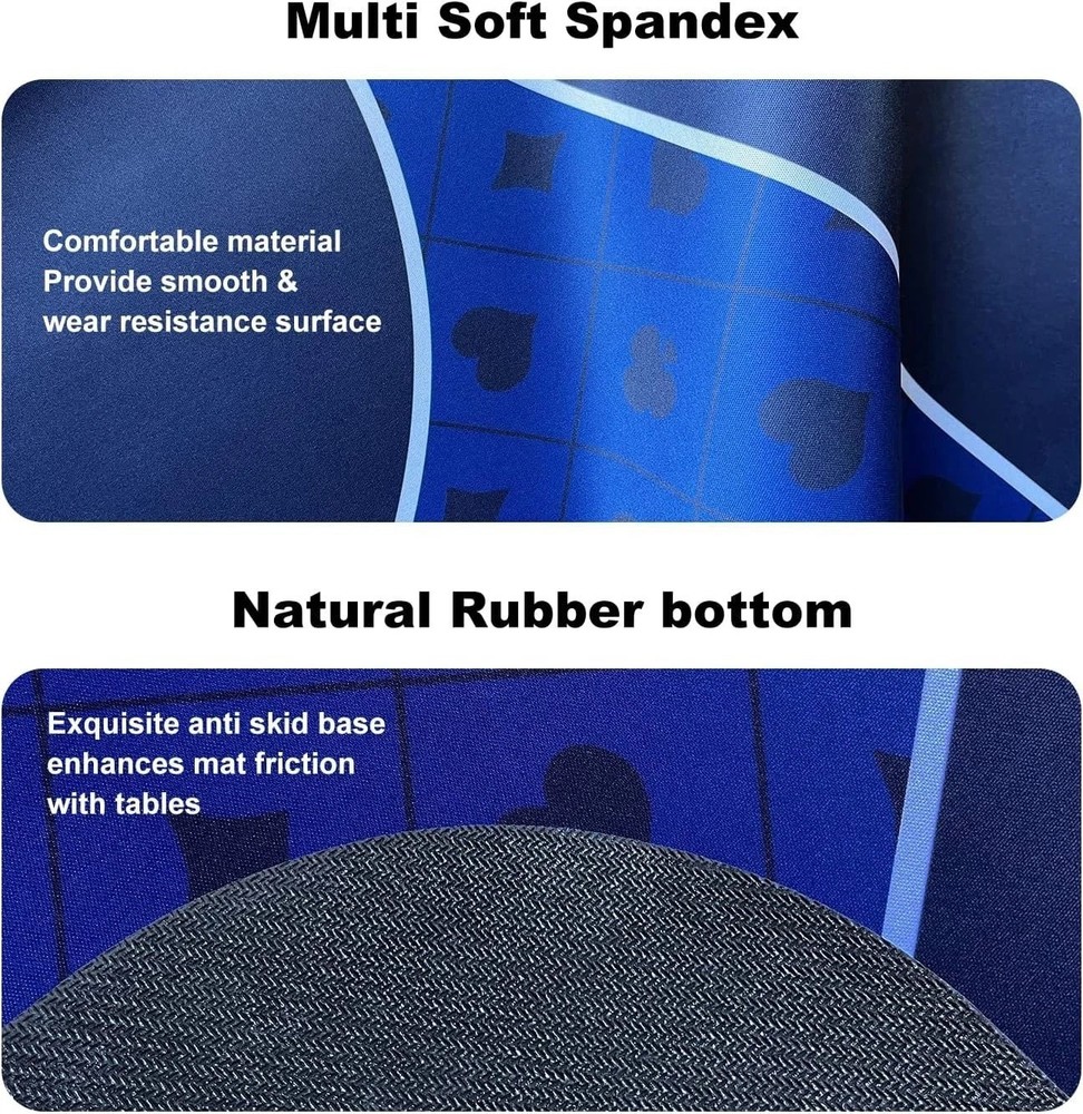 3MM Thick Poker Table Topper - Portable