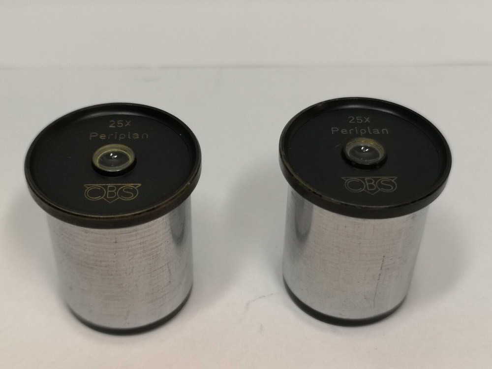 CBS microscope oculars / eyepieces pair Periplan 25x