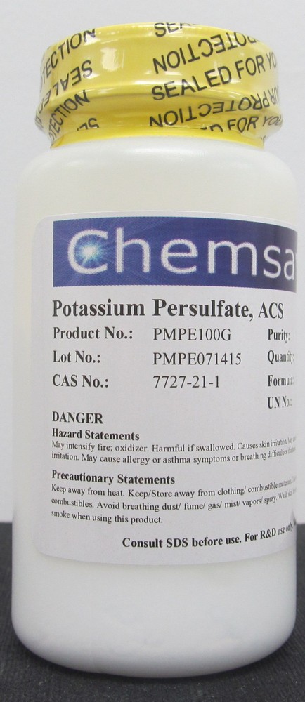 Potassium Persulfate, ACS, 99+%, 100g
