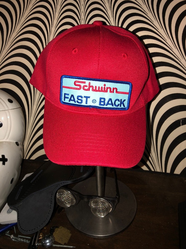 Stingray RED FASTBACK Hat RED Baseball cap with metal tag