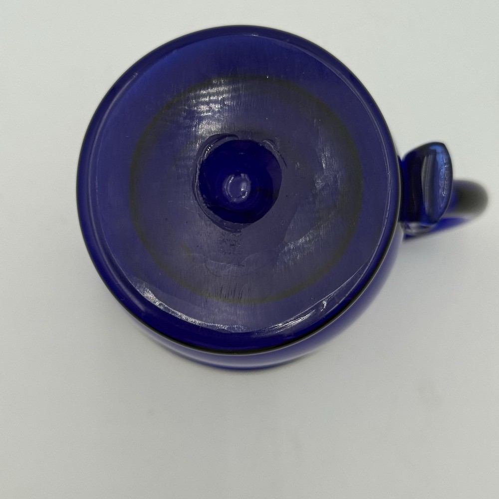 Siegel Type Cobalt Blue Glass Cream Pitcher