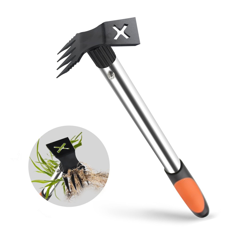 Upgraded 17" Weed Puller Tool, Portable Garden Weed Pulling Tool for Weeding ...
