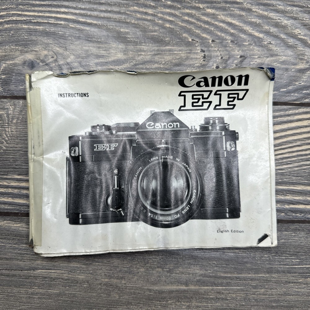 Vintage Canon EF Owners Instruction Manual Replacement Part Piece