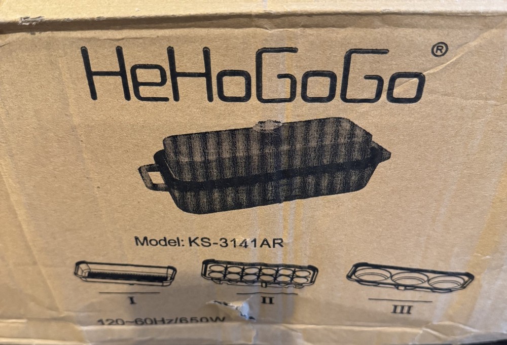 New HeHoGoGo Multifunctional Red Electric Griddle