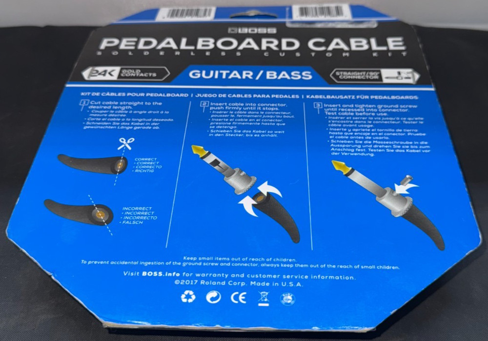 Boss Pedalboard Cable Kit BCK-24
