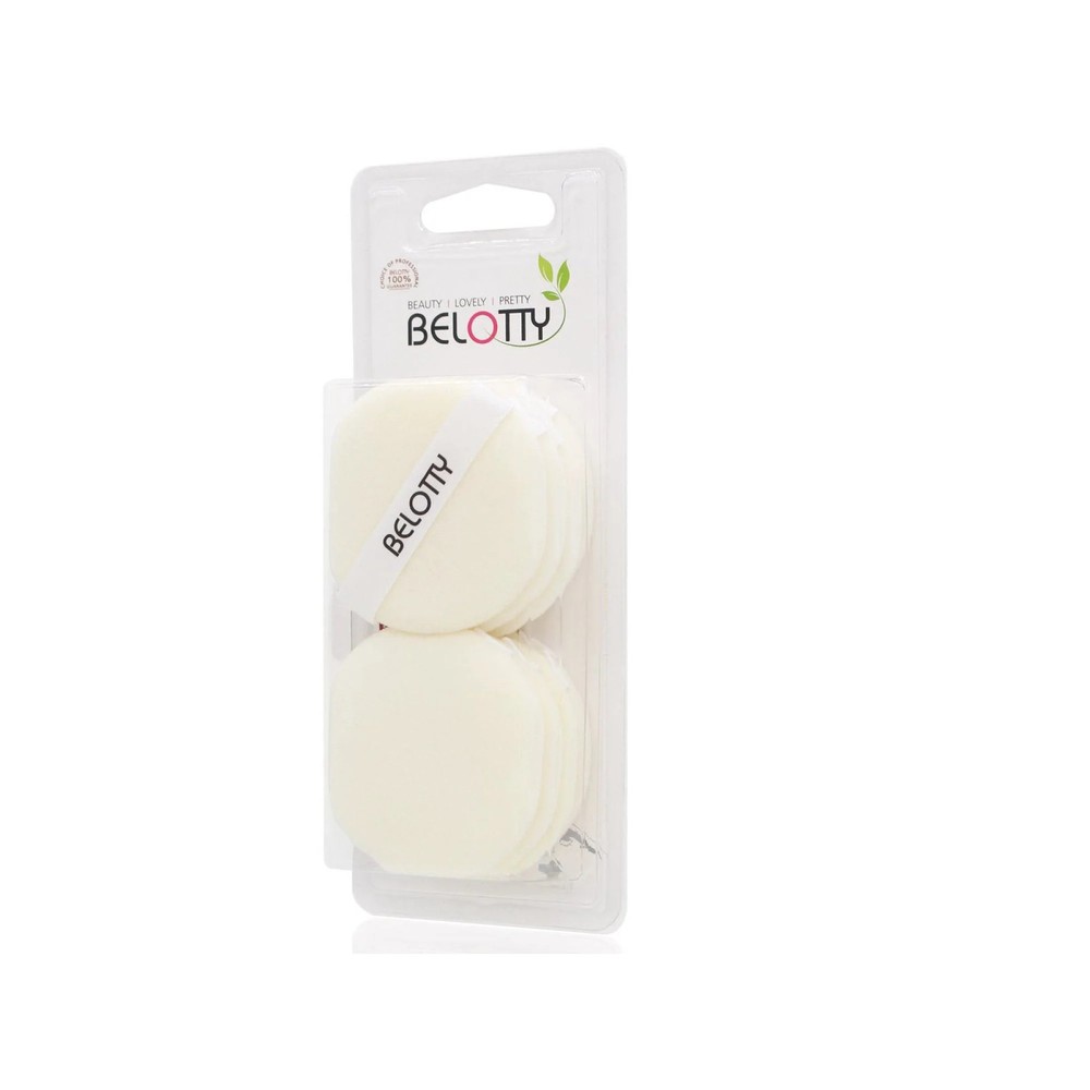 Soft Flocked Compressed Powder Puff