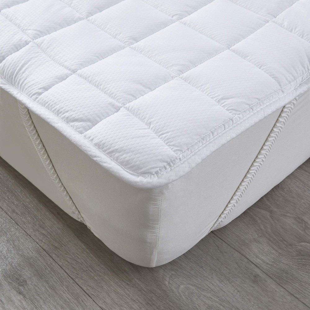Queen Size Mattress Pad Protector Topper - Microfiber Breathable Cover with E...