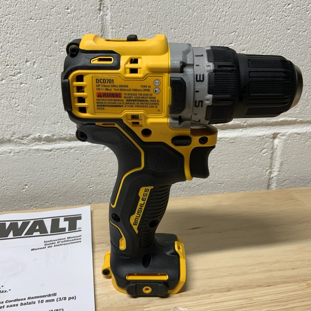Dewalt XTREME 12v MAX Drill Driver DCD701 NEW FROM KIT