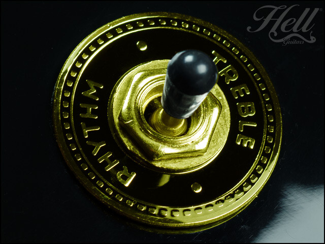 CHEQUER (GOLD) Switch Washer Ring Rhythm Treble. Les Paul, SG More.