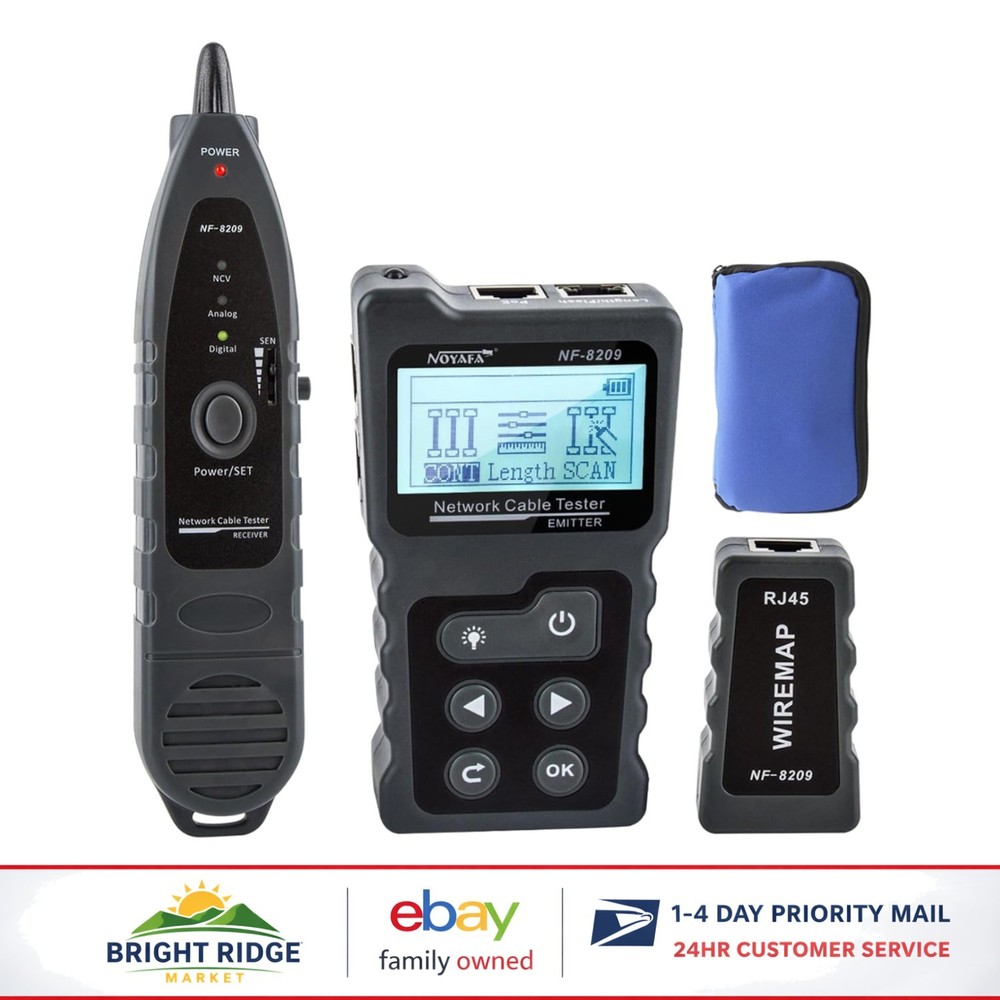 Professional Ethernet Cable Tester for Connectivity & Power Supply Testing