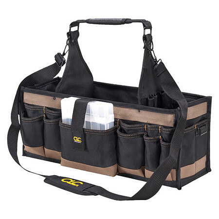 Clc Work Gear 1530 Tool Tote, Polyester, 42 Pockets, Black, 15" Height