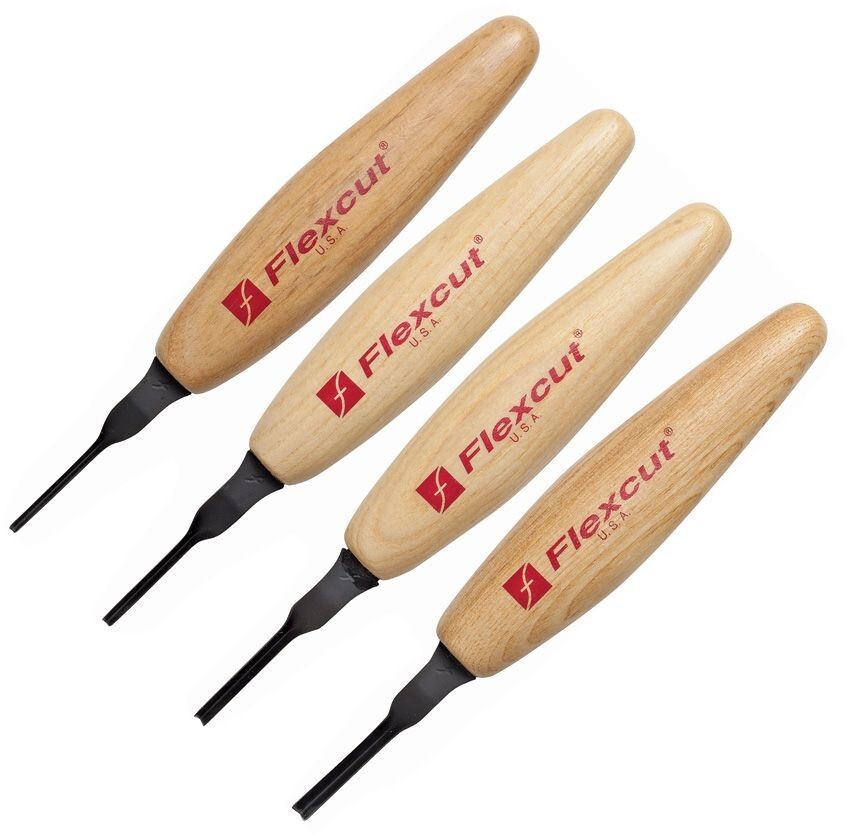 Flexcut Parting Micro Tool Set 60 deg #FLEXMT700