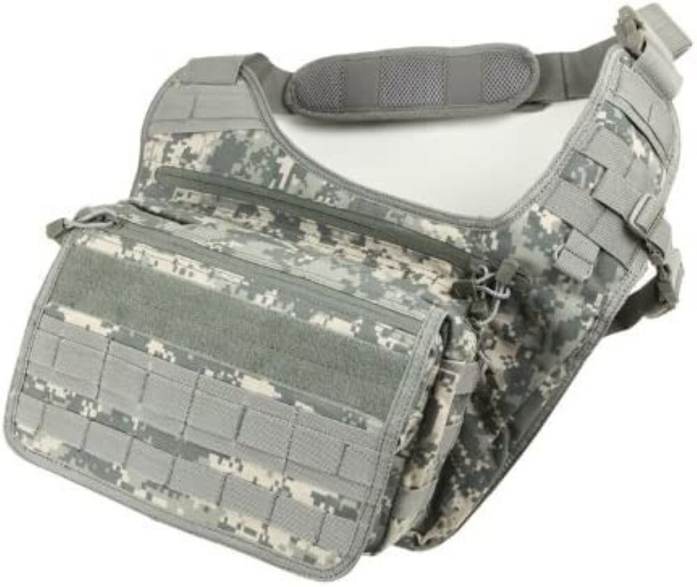 Tactical Messenger Shoulder Carrying Bag Molle Bag ACU